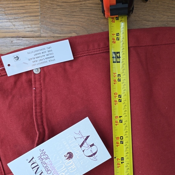 GLORIA VANDERBILT WOMEN'S PLUS  "AUTUMN BLAZE" PANTS JEANS AMANDA SIZE 22W SHORT - Picture 13 of 16